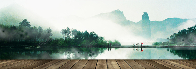 自然背景jpg设计背景_88icon https://88icon.com 清新 水墨 山水 自然 风景 木板 地面 中国风 海报banner