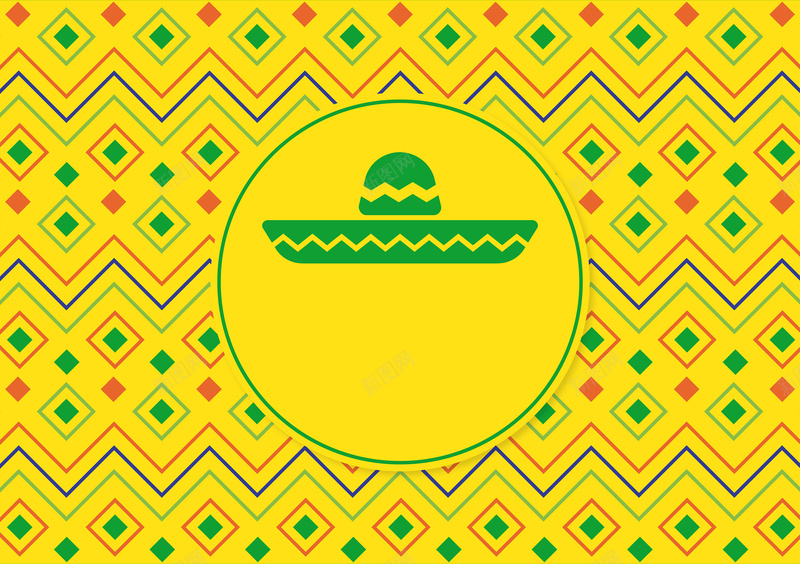 墨西哥风格餐饮海报展板扁平背景素材jpg设计背景_88icon https://88icon.com 几何背景 黄色背景 图案 帽子 背景 扁平素材 墨西哥 餐饮素材 餐饮背景 海报素材 炙热