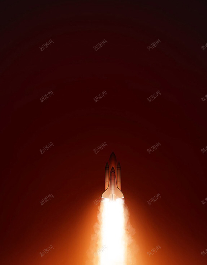 上天的飞船H5素材背景jpg设计背景_88icon https://88icon.com 航天飞船 火焰 科幻 科技 飞船 H5素材 商务