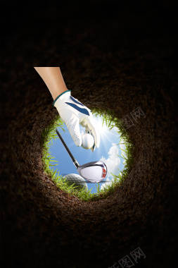 高尔夫娱乐海报背景背景