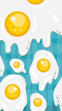 鸡蛋小清新图背景