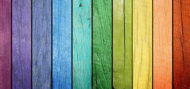彩虹色木板背景背景