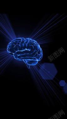 大脑科技感商务H5背景素材背景