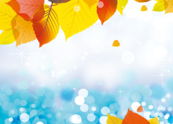 秋季氛围秋季促销海报背景素材高清图片