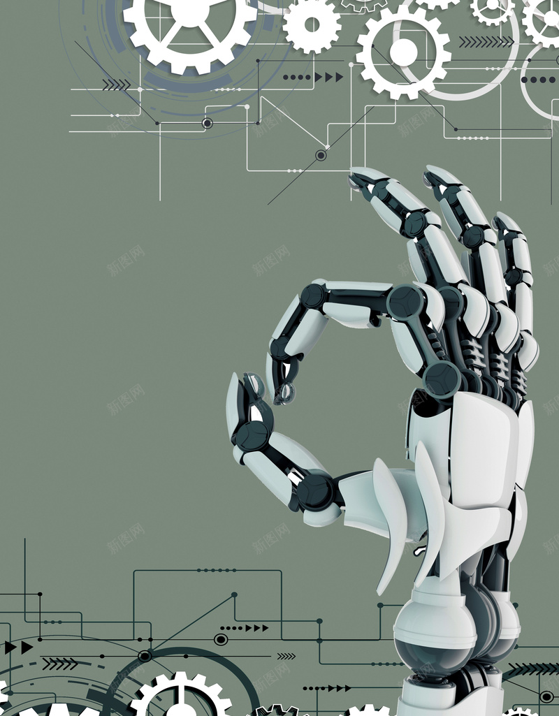 2018绿色人工智能未来科技海报psd设计背景_88icon https://88icon.com 人工智能 未来科技 科技未来 科技 绿色 高级 绿色科技 智能时代 零件