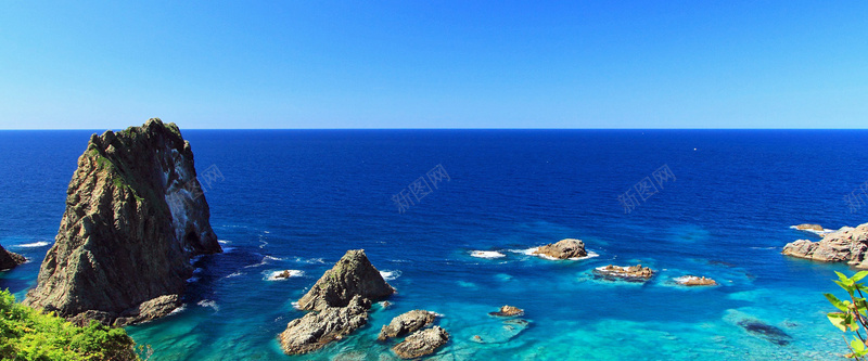 海边摄影风景jpg_88icon https://88icon.com 大海 礁石 蓝天 海面 摄影 海报banner 风景