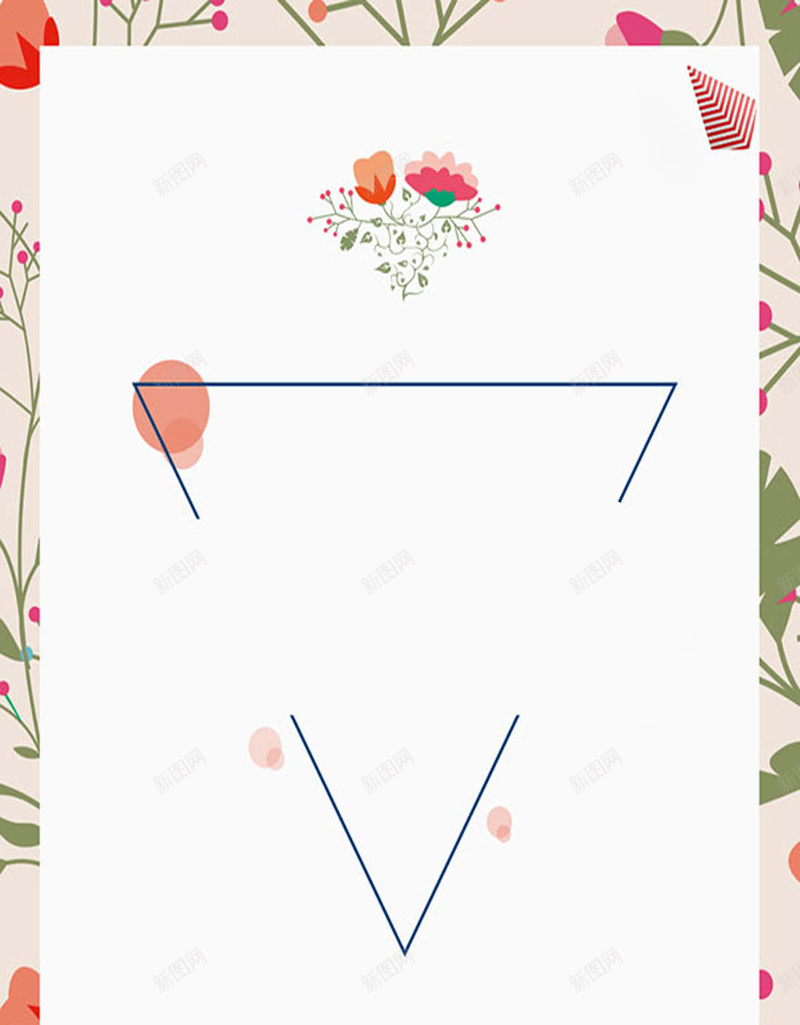 花卉简约白色公司海报H5背景jpg设计背景_88icon https://88icon.com 公司 海报 简约 花卉 贺卡 白色背景 H5背景素材