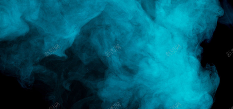 蓝色烟雾纹理质感图背景