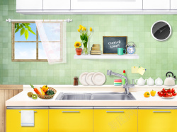 家居磁力贴家居家装节厨房背景素材高清图片