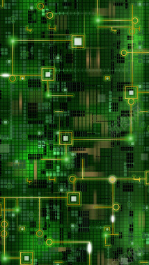 数字矩阵绿色科技数据h5素材背景背景