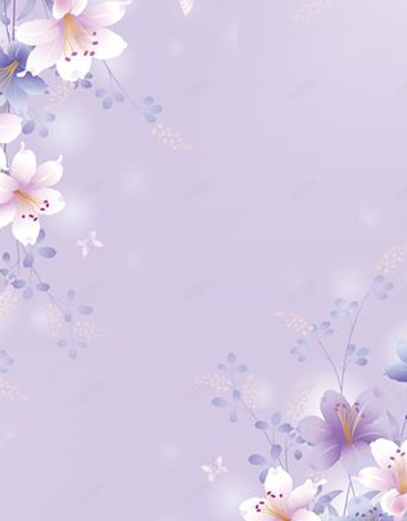 粉紫色花卉H5背景jpg设计背景_88icon https://88icon.com 粉紫色 女装 家纺 文艺 花卉 H5背景 H5 h5 小清新 简约