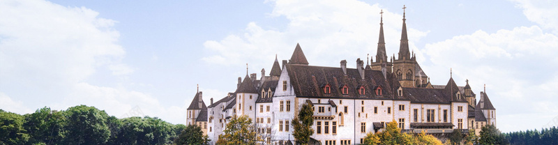欧式城堡banner图背景