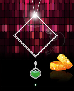 翡翠宣传黄金珠宝开业海报背景素材高清图片