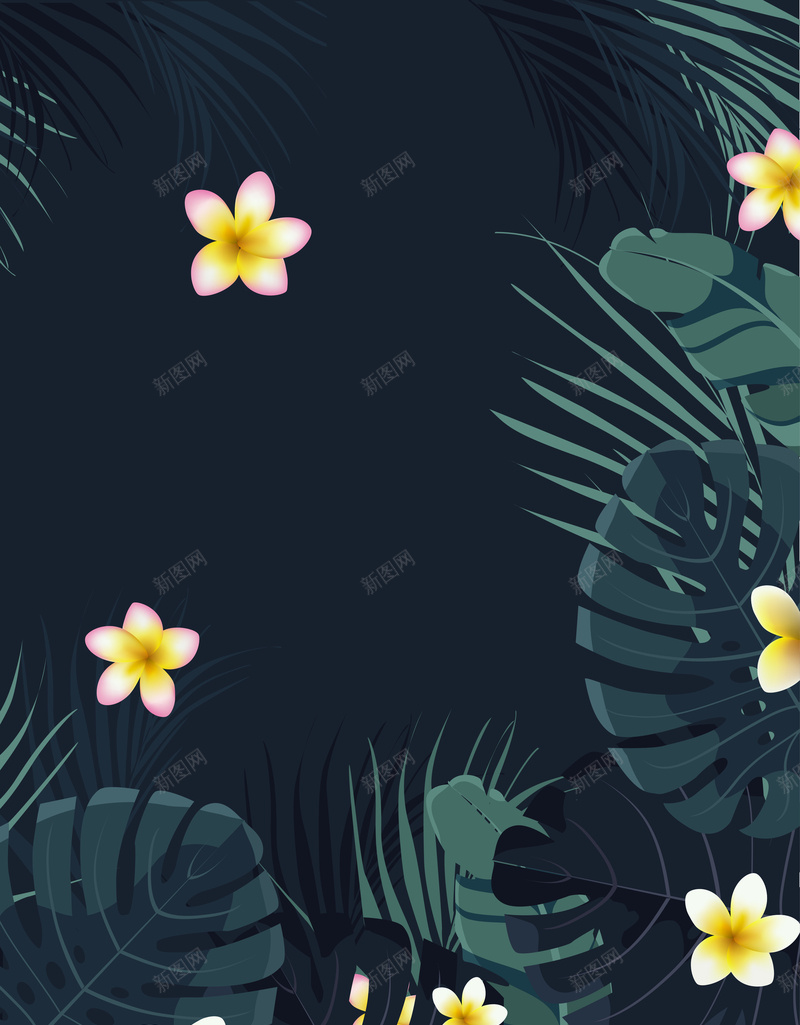 卡通手绘夏季新品棕榈叶沙滩背景素材eps设计背景_88icon https://88icon.com 棕榈叶 卡通 夏季 手绘 新品 沙滩 背景 素材