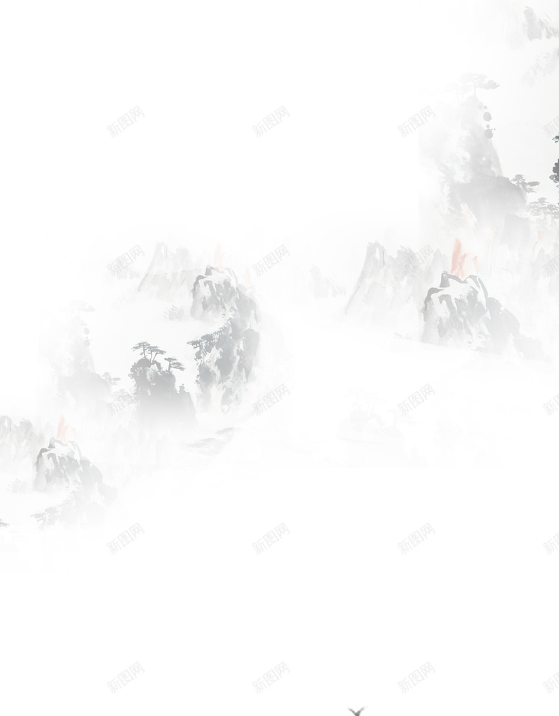 水墨中国风分层背景jpg设计背景_88icon https://88icon.com 水墨 云 山 中国风 分层 背景 飞鸟 船只