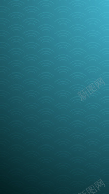 新春中国风水纹蓝色H5背景素材背景