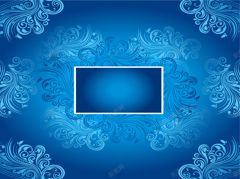 矢量蓝色欧式花纹底图jpg设计背景_88icon https://88icon.com 矢量 蓝色 渐变 欧式花纹 质感 图案喜欢 纹理