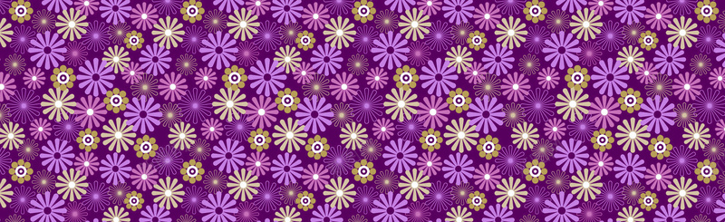 扁平紫色小花背景背景