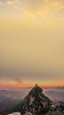 山顶山峰背景背景