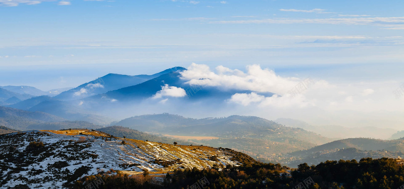 淘宝背景图jpg设计背景_88icon https://88icon.com 云海 山峰 天空 海报banner 摄影 风景