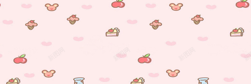 卡通可爱小零食背景图jpg设计背景_88icon https://88icon.com 卡通 可爱 冰淇淋 蛋糕 米奇 苹果 海报banner 童趣 手绘