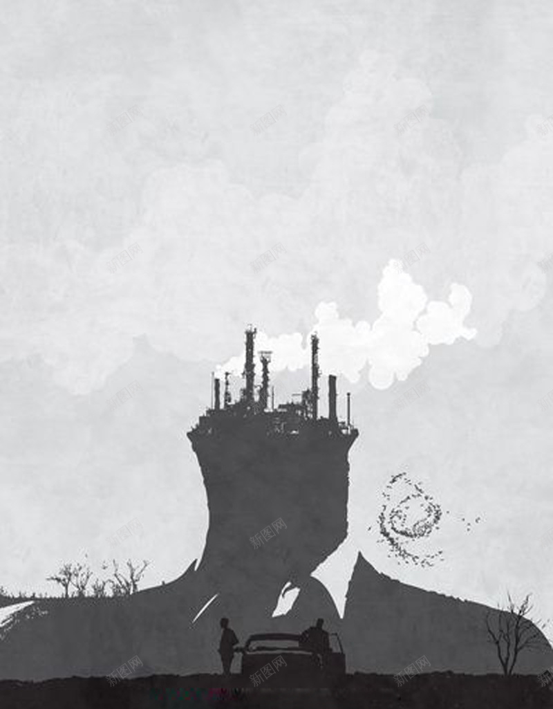 环境保护宣传海报设计psd设计背景_88icon https://88icon.com 保护 发展 工业 环境 生物 废弃 污染 工厂 烟雾 健康