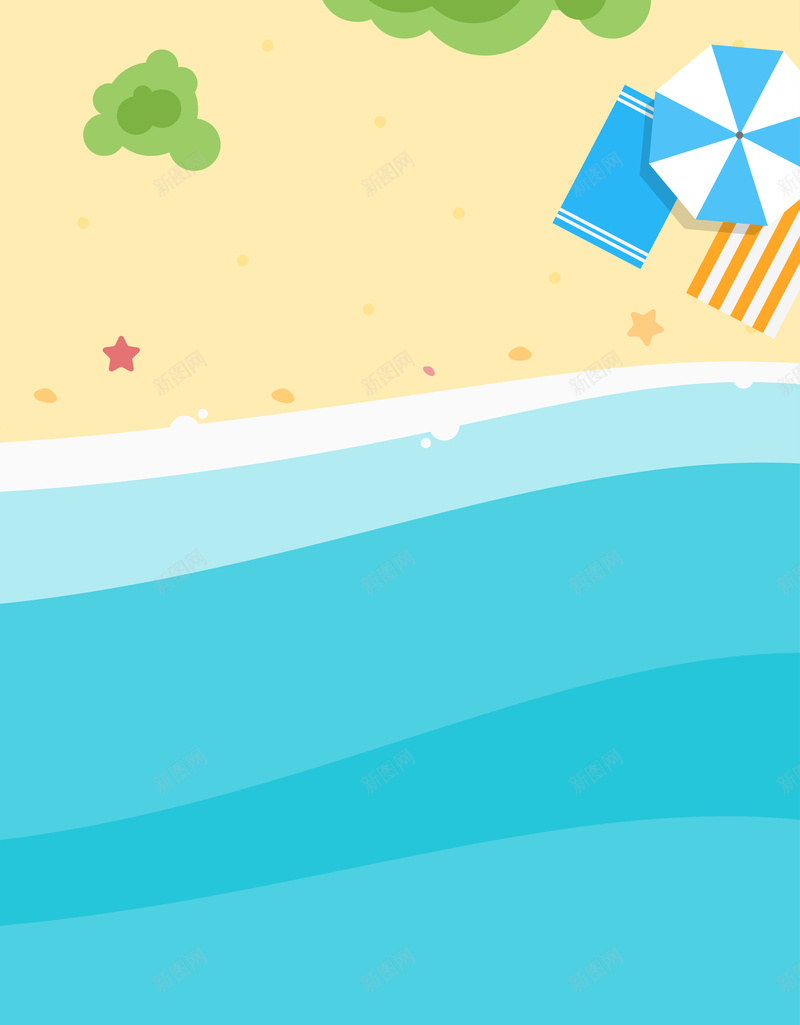卡通手绘夏季清凉沙滩促销海报背景素材eps设计背景_88icon https://88icon.com 卡通 夏季 手绘 沙滩 清凉 促销 海报 背景 素材
