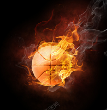 激情火焰篮球背景背景