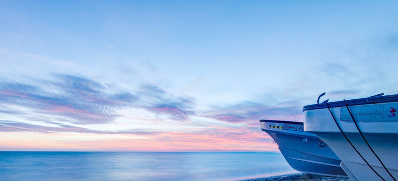 夏季沙滩天空海边背景banner背景