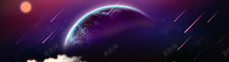 流星banner背景图背景