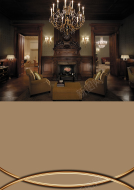 欧式风格家居沙发米黄色背景素材背景