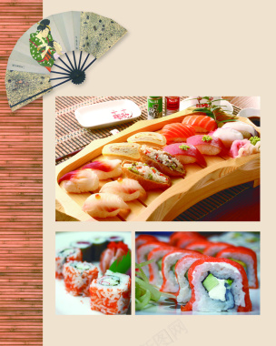 寿司料理美食背景素材背景
