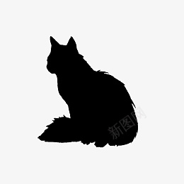 猫的黑色阴影png免抠素材_88icon https://88icon.com 猫 黑色 阴影 剪影