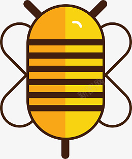 插画粽子元素蜜蜂图标元素图标