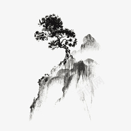 古风山水画元素png免抠素材_88icon https://88icon.com 古风 山水画 水墨画 风景