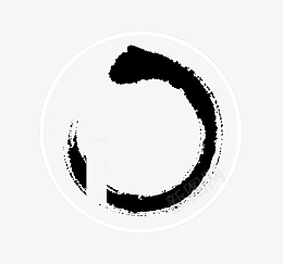 圆形太阳镜墨水logo图标