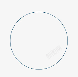 元素几何体青色圆环元素图标
