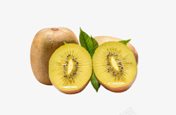黄心的猕猴桃三个素材