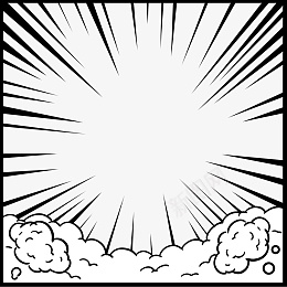漫画放射线条边框换png免抠素材_88icon https://88icon.com 漫画放射线条 放射线条 漫画气泡 蘑菇云 云朵 气泡 漫画 纹理