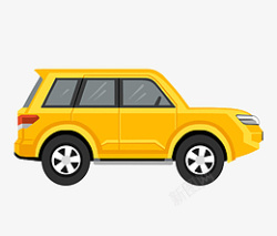 越野玩具车卡通黄色交通玩具汽车高清图片