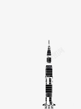 火箭通往宇宙的火箭png免抠素材_88icon https://88icon.com 火箭 黑色 白色 卡通