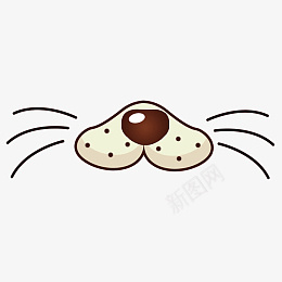 可爱猫咪胡子png免抠素材_88icon https://88icon.com 装饰 元素 动物 头像 嘴型