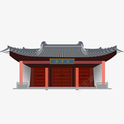 古代亭台楼阁中国古建筑门头素材