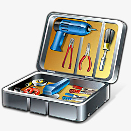 日常家用工具家用的工具箱图标