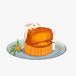 中秋节日月饼兔子小场景素材psd免抠素材_88icon https://88icon.com 中秋节 月饼 兔子 小场景 节日