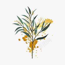 植物插画植物装饰素材图标