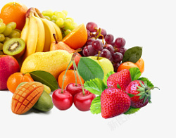 水果集合新鲜香蕉草莓芒果素材