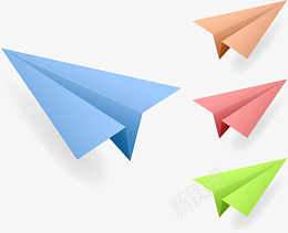 一些彩色的纸飞机png免抠素材_88icon https://88icon.com 彩色 学生时代 纸飞机 免扣