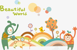 可爱卡通图案人物素材