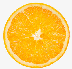 一个橙子切片素材